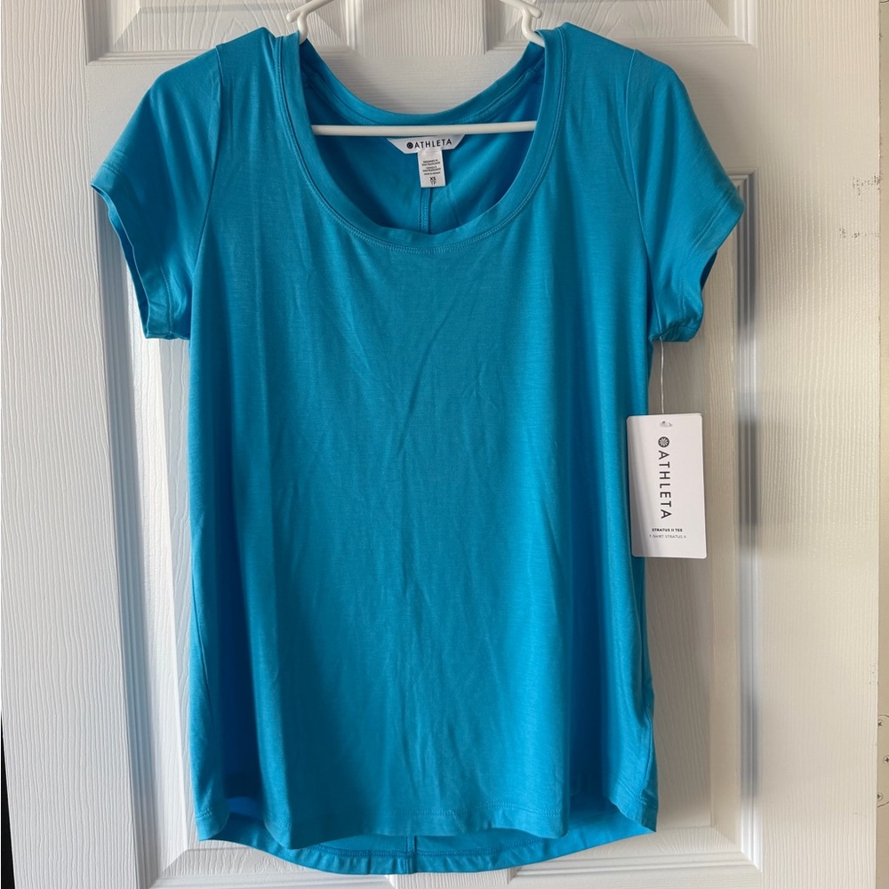 Athleta Status II Tee Blue